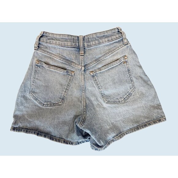 MADEWELL The Curvy Perfect Mid Length Jean Short Size 24 - Picture 4 of 8